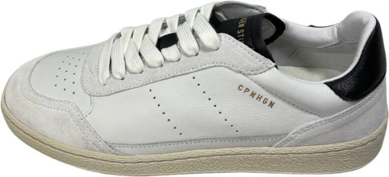 Copenhagen Shoes Leren Mix Sneaker Wit Zwart White