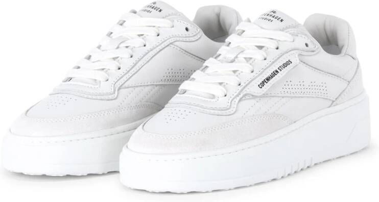 Copenhagen Shoes Leren Retro Sneakers met Velours Details