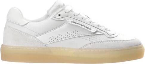 Copenhagen Shoes Retro Leren Mix Sneakers Wit Crème