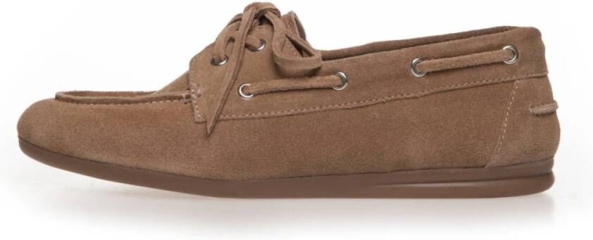 Copenhagen Shoes Suède Sailor Schoenen in Biscuit & Light Beige