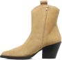 Copenhagen Shoes Texaanse Suède Laarzen met Puntige Neus Beige Dames - Thumbnail 3