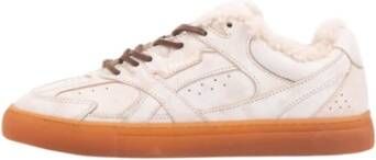 Copenhagen Shoes Vintage Leren Sneaker in Crème