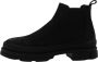 Copenhagen Shoes Zwarte Chelsea Boot in Gewaxt Nabuc - Thumbnail 1