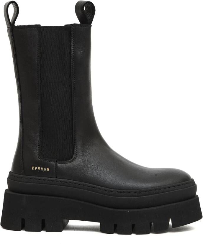 Copenhagen Shoes Zwarte Leren Chelsea Laarzen voor Dames Black Dames - Foto 6