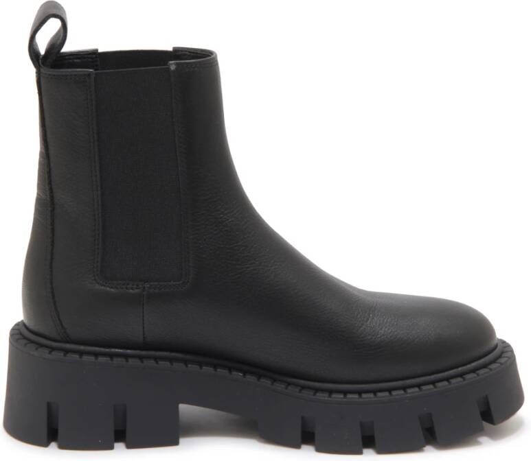 Copenhagen Shoes Zwarte Gehamerde Leren Chelsea Boots