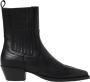 Copenhagen Shoes Zwarte Leren Enkellaarsjes - Thumbnail 1