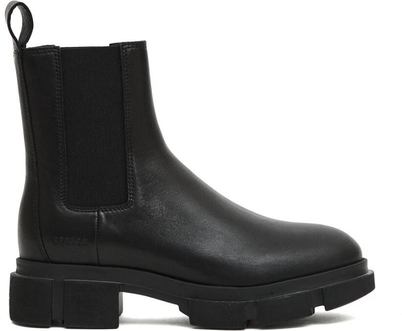 Copenhagen Shoes Zwarte Leren Enkellaarzen Stijlvol Model
