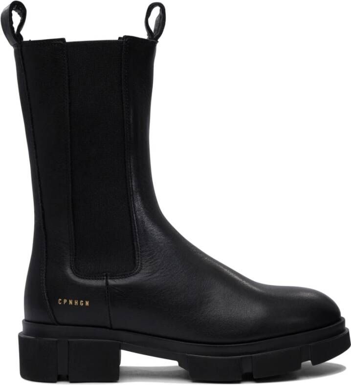 Copenhagen Shoes Zwarte Leren Enkellaarzen Stijlvolle Look