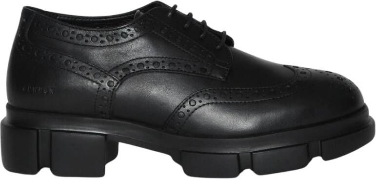 Copenhagen Shoes Zwarte Leren Francesina Black Dames