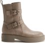 Copenhagen Shoes Dames Enkellaarzen CPH 641 Vitello Fango Beige Bruin Dames - Thumbnail 1