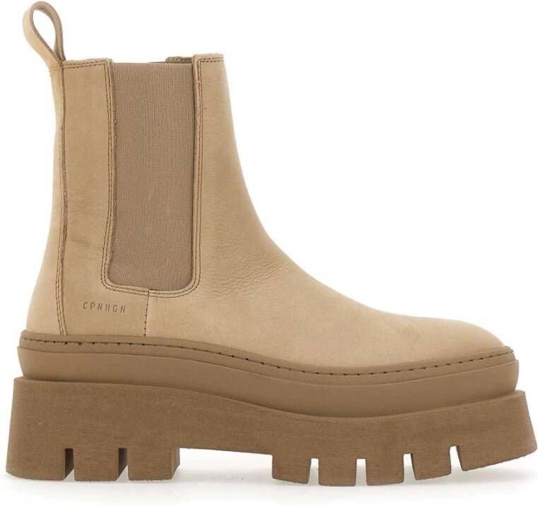 Copenhagen Studios Chelsea boots Dames Laarzen Damesschoenen Nubuck CPH686 Taupe - Foto 2