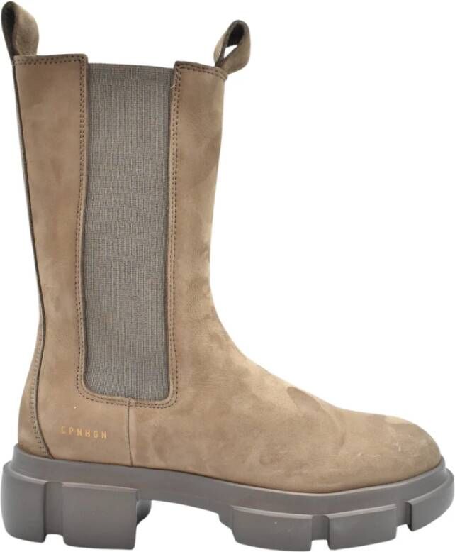 Copenhagen Studios Bruine Chelsea Boots met Veters