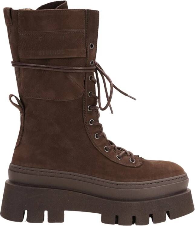 Copenhagen Studios Lace-up Mid Boot Nabuc