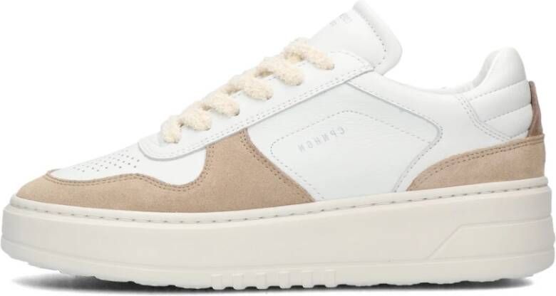 Copenhagen Studios Witte Leren Lage Sneakers White Dames