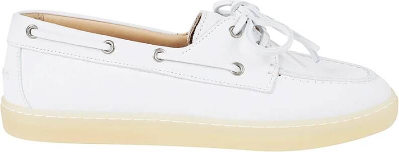 Copenhagen Studios Witte Leren Sailor Schoenen