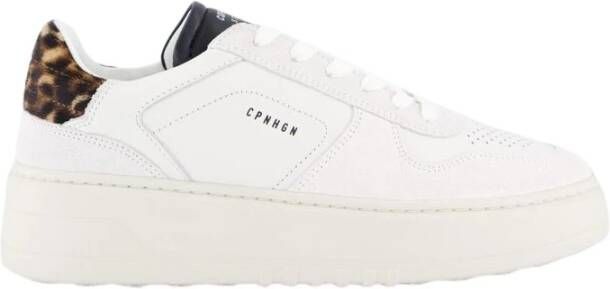 Copenhagen Studios Witte Luipaard Sneaker voor Vrouwen