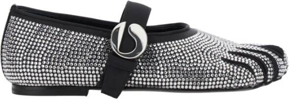 Coperni Ballerina`s met riem en kristallen