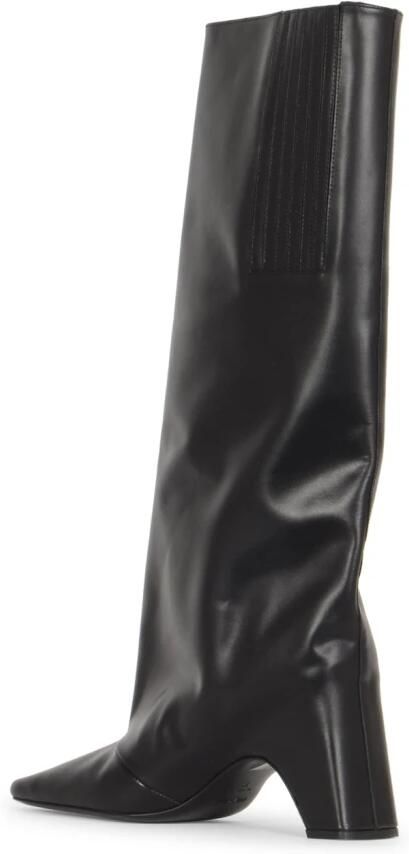 Coperni Zwarte leren instaplaarzen met blokhak Black Dames - Foto 4