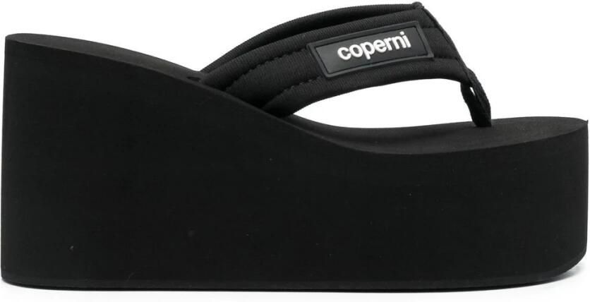 Coperni Zwarte Sleehak Sandalen Instapmodel