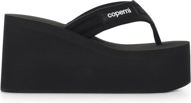 Coperni Sandalen Branded Wedge Sandals in zwart