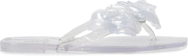 Coperni Silicone Flower Flat Sandals