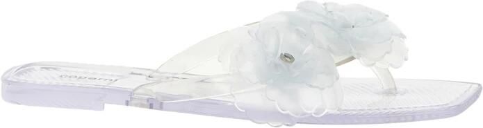 Coperni Silicone Flower Flat Sandals