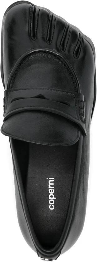 Coperni Zwarte Leren Penny Strap Schoenen