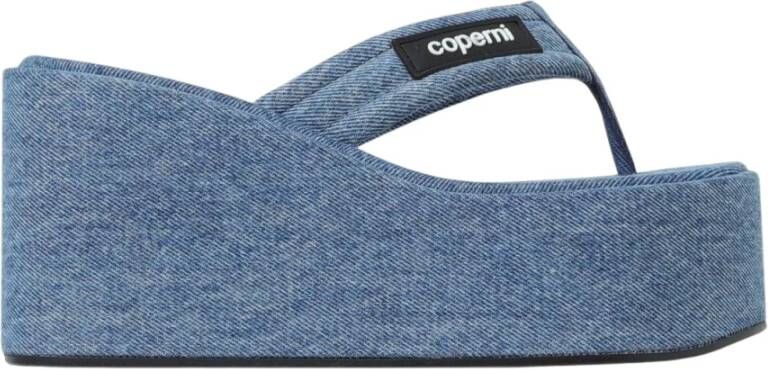 Coperni Denim Sleehak Sandaal Blue Dames