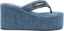 Coperni Sandalen Wedge Sandals Canvas Washed Blue in blauw - Thumbnail 1