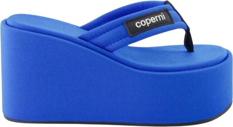 Coperni Platform Slip-On Sandalen Blue Dames