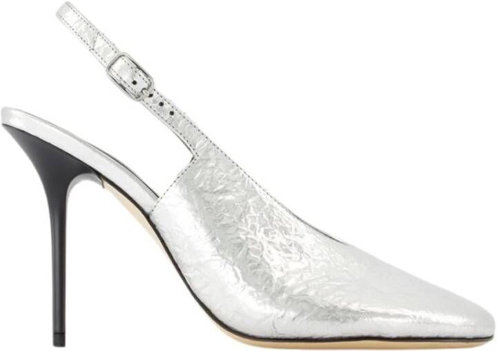 Coperni Hoge hakken Foil Ufo Heel Pumps Leather Silver in zilver