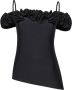 Coperni Zwart Boothals Ruche Topwear - Thumbnail 1