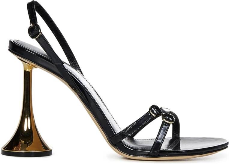 Coperni Sandalen Orchestra Sandals With Gold Detail in zwart