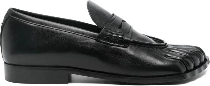 Coperni Zwarte Leren Penny Strap Schoenen