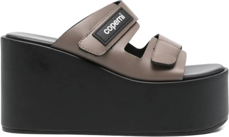 Coperni Zwarte Sandalen met Velcro Straps
