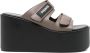 Coperni Zwarte Sandalen met Velcro Straps - Thumbnail 1