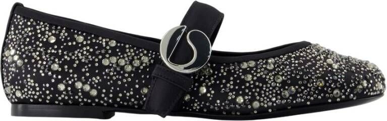 Coperni Zwart Zilver Synthetische Ballerina's met Gespsluiting