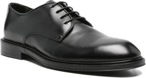 Corneliani Zwarte platte schoenen Elegante stijl