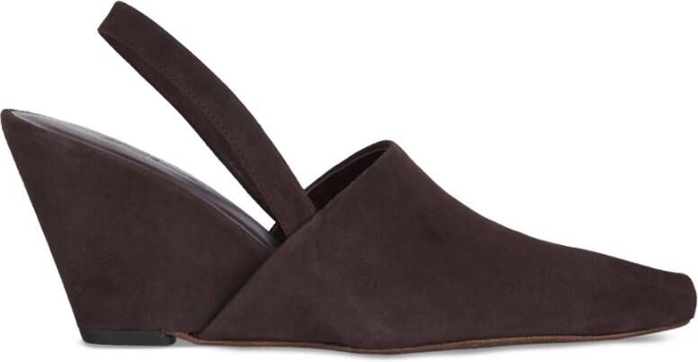 Cortana Donkerbruine sleehak sandaal