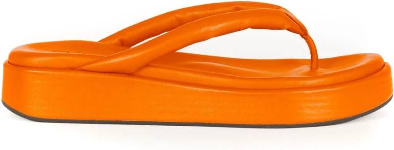Cortana Geisha platte sandaal oranje Orange Dames