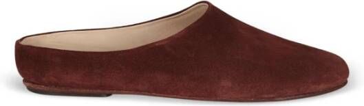 Cortana Handgemaakte Bordeaux Suede Babucha Red Dames