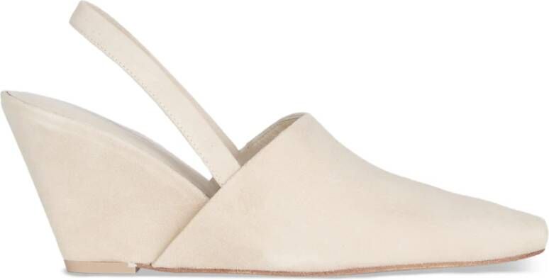 Cortana Umbra sandaal met sleehak ivoor