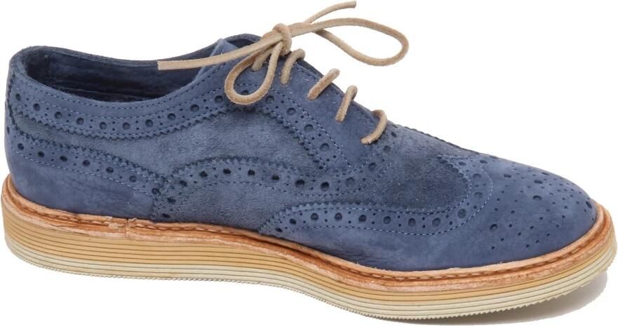 Corvari Lichtblauwe Suède Nabuk Schoen