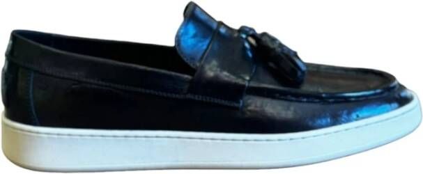 Corvari Leren Loafer Schoenen Blue Heren