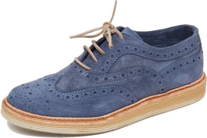 Corvari Lichtblauwe Suède Nabuk Schoen