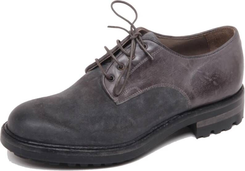 Corvari Vintage Donkergrijze Suède Leren Schoen