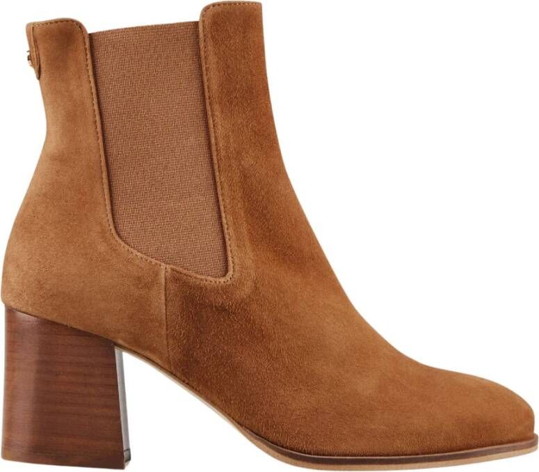 Cosmoparis Chelsea Boots met luipaardprint en hak