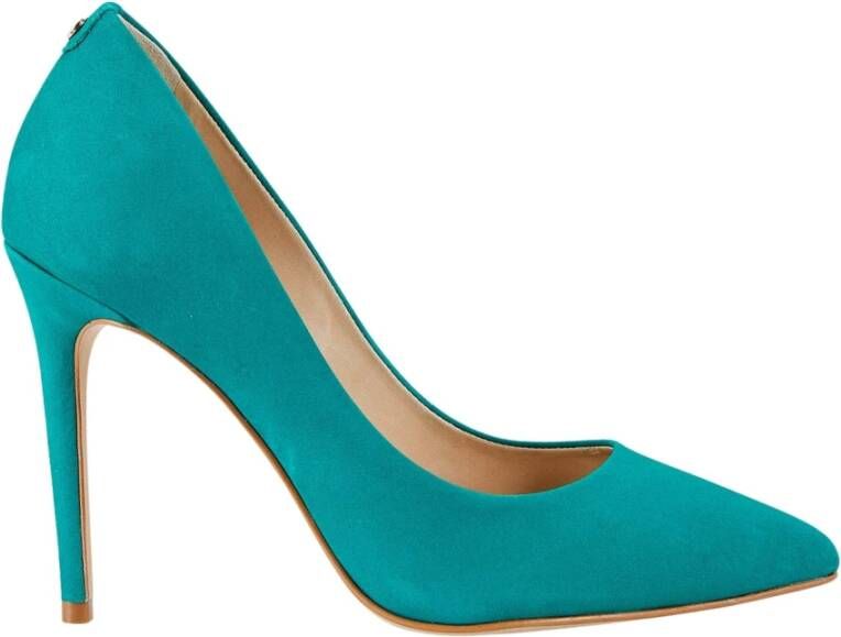 Cosmoparis Chique pumps met puntneus in abrikoos nubuck