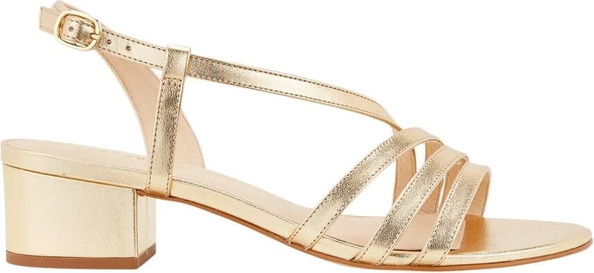 Cosmoparis Gouden Metallic Sandaal Zeda