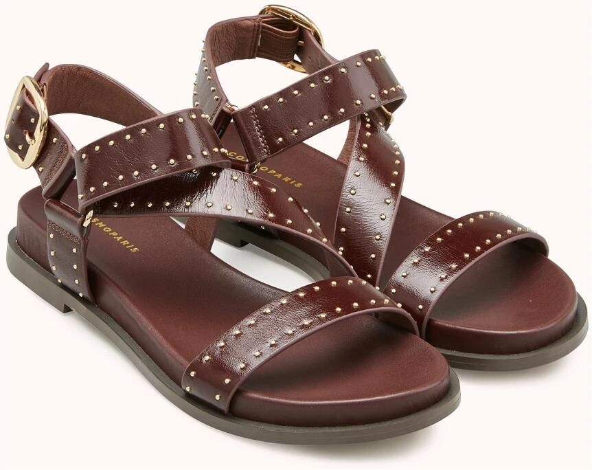 Cosmoparis Kersenleer Studs Sandaal